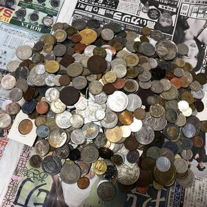 外国硬貨 海外コイン 詰め合わせ 未選別 大量 古銭 約9kg 日本 欧米 アジア 中国 オセアニア 銀貨 世界のコイン おまとめ 1円スタート