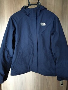 ノースフェイスthe north face ナイロンマウンテンパーカーネイビーレディースL正規品