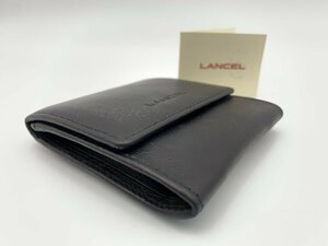 □●【未使用保管品】LANCEL ランセル 小銭入れ 黒 ※送料無料♪(S0225)