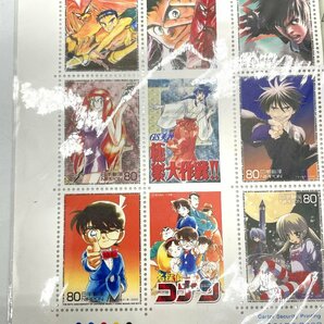 △週刊少年漫画５０周年Ⅱ80円×10枚 切手 1シート 週刊少年サンデー アニメ ガンモ MAJOR コナン 烈火 結界師 GS美神 未使用品の画像6