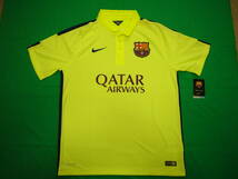 紙タグ付き バルセロナ(3rd) 14-15 NIKE FCB FC BARCELONA LFP La Liga QATAR AIRWAYS スペイン 2014 2015_画像1