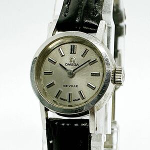 02014 オメガ OMEGA 稼働品 デビル DE VILLE レディース 腕時計 手巻き シルバーカラー アンティーク ヴィンテージ