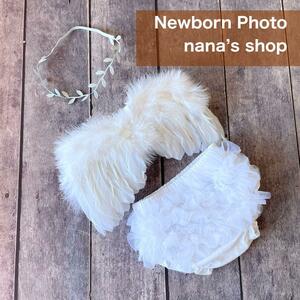 chu-rubruma& angel. feather set! new bo-n photo half birthday costume feather 