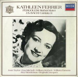 A00583887/LP/キャスリーン・フェリア(C-Alto)「Pergolesi / Stabat Mater (1987年・417-466-1)」