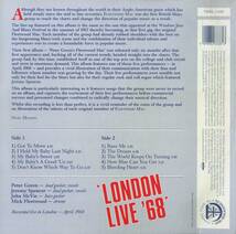 A00584736/LP/フリートウッド・マック「London Live 68」_画像2