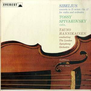 A00586109/LP/Tossy Spivakovsky「Concerto In D Mino Op. 47 For Violin And Orchestra / Tapiola Op. 112」