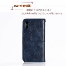 iphoneケース スマートフォンケース 手帳型 2in1 iphoneXR カード収納 ストラップ スタンド_画像3