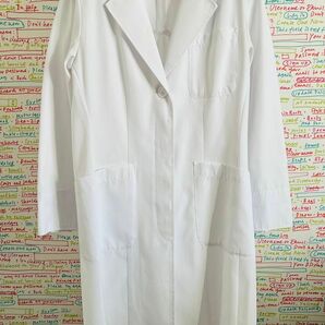 HI400 フォーク ワコール 診察衣 シングルボタン医療用 看護師 エステ レディース ドクターコート 白衣 ドクターコート