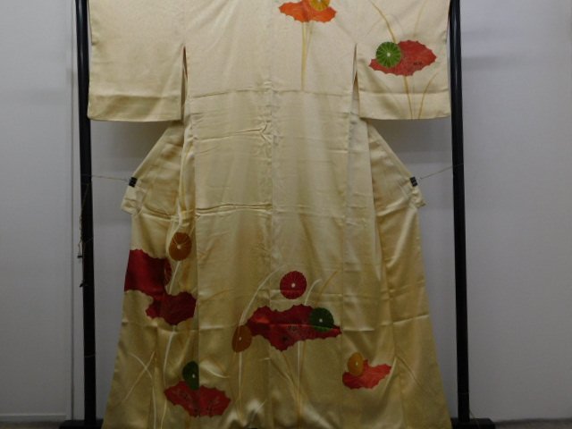 [Rakufu] P27933 Hand-painted Yuzen tsukesage lined k, fashion, Women's kimono, kimono, Tsukesage