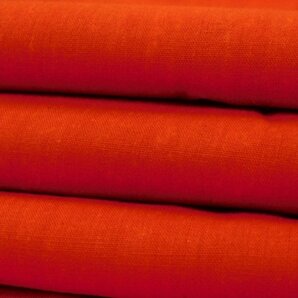 〔楽布〕P28156 赤 木綿 布 広巾 ４４０cm 古布古裂 ｋの画像1