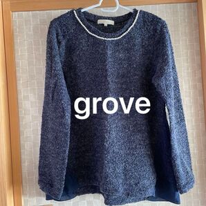 grove グローブ ニット セーター ウール混