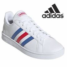 新品未使用 アディダス GRANDCOURT BASE【24cm】スニーカー adidas グランドコート 靴 白 カジュアル 7901 シューズ スリーストライプ_画像1