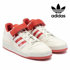 新品未使用 アディダス FORUM LOW【26cm】フォーラム adidas スニーカー アディダス ローカット 2043 白 赤 靴 シューズ