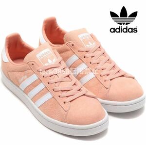 新品未使用 adidas キャンパス【22.5cm】定価11000円 レザー 天然皮革 スニーカー adidas 本革 CAMPUS 靴 ピンク シューズ 9845