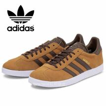 新品未使用 adidas ガゼル【24cm】定価12100円 アディダス GAZELLE 本革 スエード ガッツレー スニーカー 靴 茶色 ウィート 06395 ブラウン_画像1