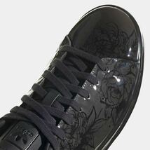 新品未使用 adidas スタンスミス【26cm】定価17600円 STAN SMITH スニーカー 靴 アディダス STANSMITH シューズ 黒 6635 花柄 陶磁器_画像6