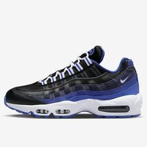 新品未使用 NIKE エアマックス 95【28cm】定価19800円 ナイキ AIR MAX スニーカー AIRMAX リフレクター 靴 シューズ 0011 黒 青 天然皮革_画像4