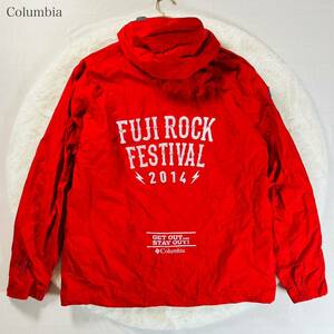 【希少！】美品 Columbia コロンビア FUJI ROCK FESTIVAL 2014 フジロック マウンテンパーカー ナイロンジャケット Lサイズ