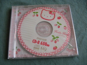 maxell CD-R 650MB Hello Kitty 未開封品