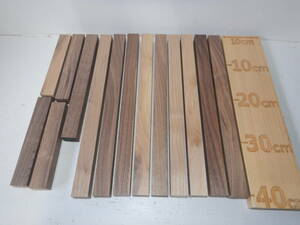 木っ端クラブ 　ウォールナット　板　 (厚約25mm 幅約30mm)　4面プレーナー済み　diy 木工 木材 A113