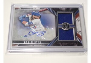 【Bo Bichette】2022 TOPPS MUSEUM COLLECTION SIGNATURE SWATCHES DUAL RELIC 直筆サインカード /299枚限定