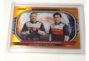 【V.bottas/Z.Guanyu】2022 Topps Chrome Formula 1 CONSTRUCTOR COALITION/ORANGE/25枚限定