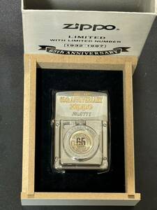 zippo TIME LIGHT 65TH ANNIVERSARY タイムライト 65周年記念 文字盤 ゴールド 1932-1997 限定品 1996年製 シリアルナンバー NO.0711