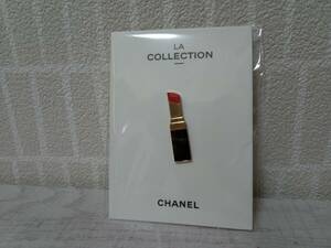 CHANEL　シャネル　La COLLECTION　ノベルティー　ピンバッチ　未使用　非売品　リップ口紅型　最安送料８４円