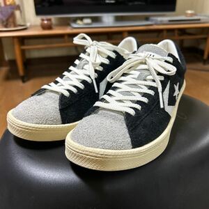 CONVERSE TIME LINE PRO LEATHER VTG SUEDE OX ブラック/グレー　コンバース　タイムライン