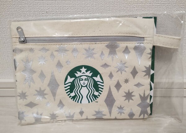 STARBUCKS☆スターバックス ホリデーポーチ2020☆非売品☆キャンバス素材☆未開封