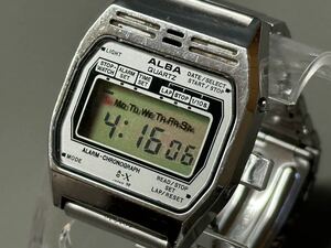 1円〜◆セイコー SEIKO アルバ ALBA アラームクロノグラフ Y709-4000 クォーツ デジタル メンズ腕時計 