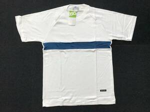 当時物　未使用　デッドストック　アシックス　ジェレンク　半袖Tシャツ　クールネック　体操服　身幅：約50㎝　着丈：約69㎝　　HF1378