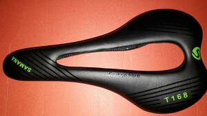 ***Samana-slr tekno flow super light weight carbon fibre saddle * super ultra light * approximately 125g* green color **