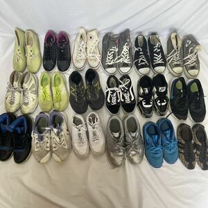 1円～スニーカー大量まとめ COACH コーチ NIKEナイキ NB ニューバランスVANS CONVERSE等まとめて18点 ジャンク