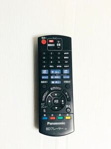 送料無料　BDプレーヤーリモコン Panasonic IR6 N2QAYB001037 パナソニック　動作品　電池付属