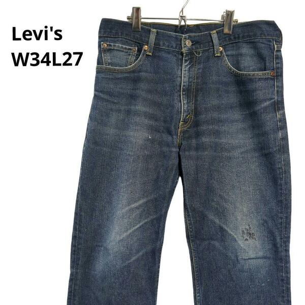 Levi's W34L27デニムパンツ/ワイドジーンズ　ブルー　 3