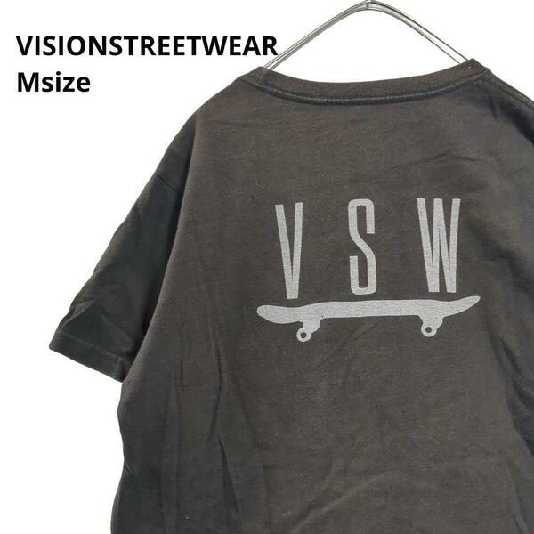 VISIONSTREETWEAR スケボーバックロゴ半袖TシャツメンズM 18