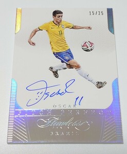 2015-16 PANINI FLAWLESS SOCCER OSCAR AUTO CARD /50 PITCH PERFECT BRAZIL CHELSEA オスカル ブラジル代表 チェルシー サイン カード