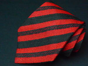 美品 【GIVENCHY ジバンシー】A1115 赤 黒 イタリア 伊製 SILK ブランド ネクタイ USED ジバンシイ 古着 良品