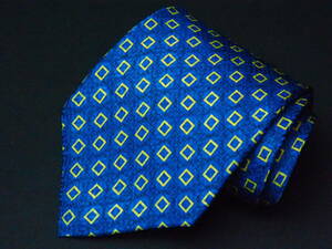 美品 【GIVENCHY ジバンシー】A1143 ロゴ ブルー イタリア 伊製 SILK ブランド ネクタイ USED ジバンシイ 古着 良品