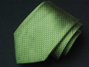  beautiful goods [HUGO BOSS Hugo Boss ]A1335 green group SILK brand necktie old clothes superior article 