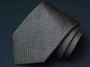  beautiful goods [HUGO BOSS Hugo Boss ]A1337 dark gray Italy made in Italy SILK brand necktie old clothes superior article 
