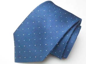  beautiful goods [HUGO BOSS Hugo Boss ]A1346 navy Italy made in Italy SILK brand necktie old clothes superior article 