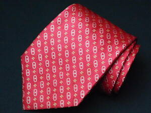  beautiful goods [CELINE Celine ]A1367 pink series Logo Italy made in Italy SILK brand necktie old clothes superior article 