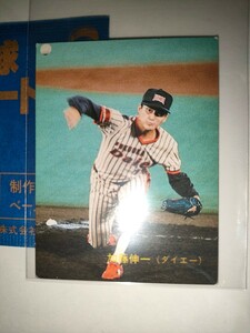 加藤伸一　89 カルビープロ野球チップス No.357　ショートプリント　レアブロック　ダイエーホークス