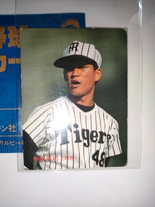仲田幸司　87 カルビープロ野球チップス No.129　阪神タイガース