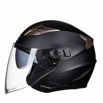１円　バイク ヘルメット GXT708 ダブルシールドヘルメット ジェットヘルメット オンロードヘルメット PSC付き 選択M-XL　_画像1