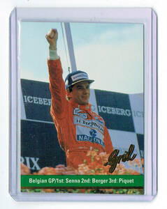 レア ★【Ayrton Senna ／ アイルトン・セナ】1992 Grid Motorcard Formula 1 #110