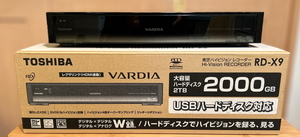 【中古美品】東芝HDD&DVDビデオレコーダー RD-X9