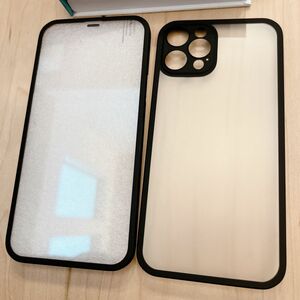 画面保護 強化ガラス シンプル クリアケースカバー TPUソフケース　iPhone12Pro iPhoneケース　ケース